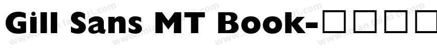 Gill Sans MT Book字体转换